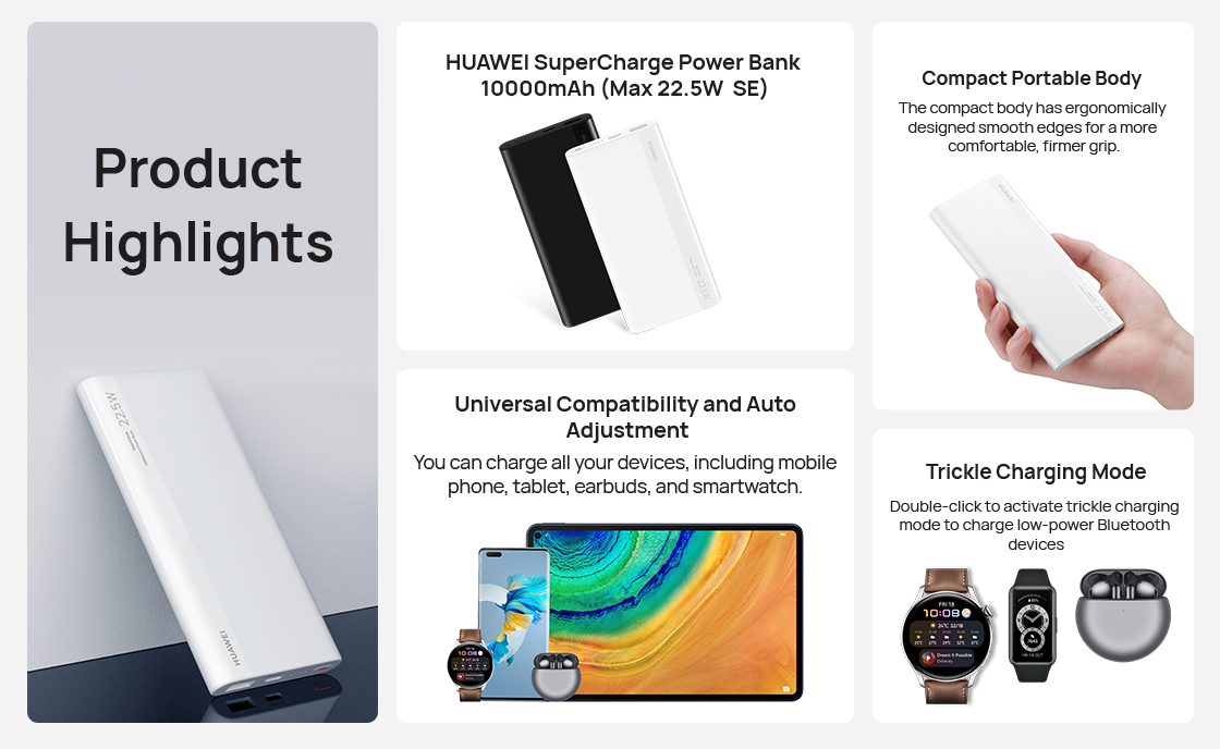 Buy HUAWEI SuperCharge Power Bank 10kmAh HUAWEI Store (ZA)